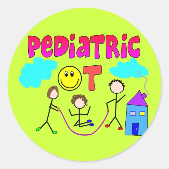 Pediatric Occupational Therapist Gifts Classic Round Sticker (Front)