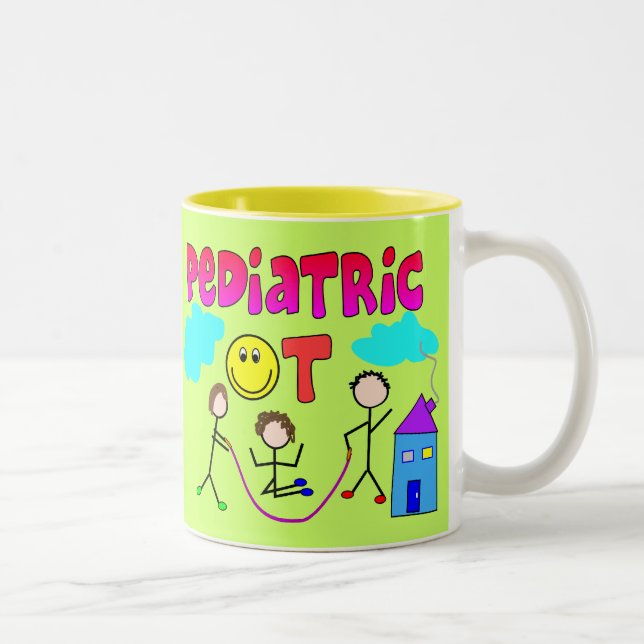 Pediatric Occupational Therapist Gifts Two-Tone Coffee Mug (Right)