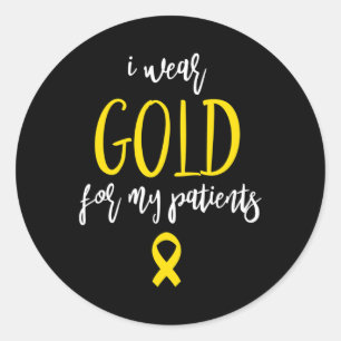 Pediatric Oncology Nurse Gifts For Women Childhood Classic Round Sticker