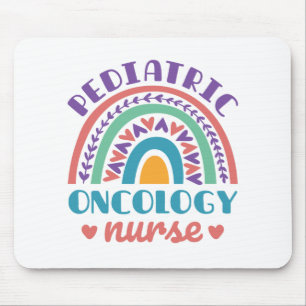 Pediatric Oncology Nurse Rainbow Mouse Pad