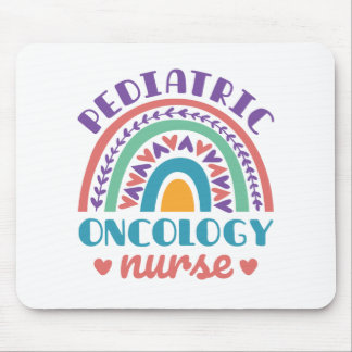 Pediatric Oncology Nurse Rainbow Mouse Pad