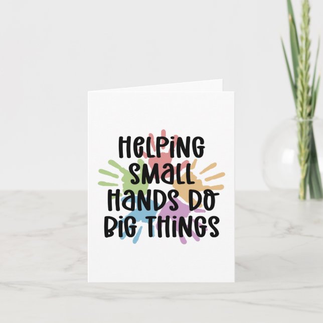 Pediatric OT Occupational therapist OT Gifts Card (Front)