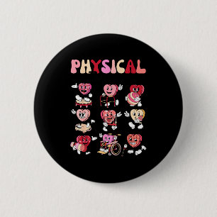 Pediatric Physical Therapy Pt Pta Happy Valentine' Button