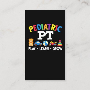 Pediatric Pt Kids Physical Therapy Pediatrician Business Card by Designer_Store_Ger at Zazzle
