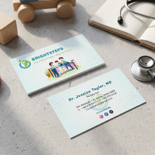 Pediatric Rehab Business Blue Medical Card