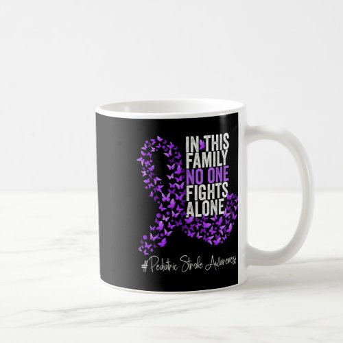 Pediatric Stroke Awareness Month Purple Ribbon  Coffee Mug