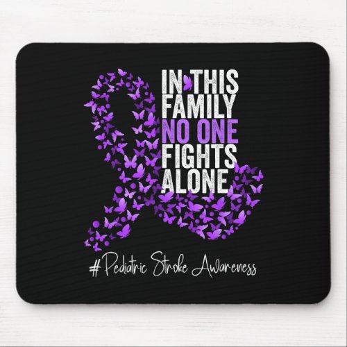 Pediatric Stroke Awareness Month Purple Ribbon  Mouse Pad