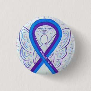 Pediatric Stroke Awareness Ribbon Angel Pin