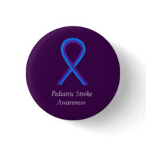 Pediatric Stroke Awareness Ribbon Custom Pin