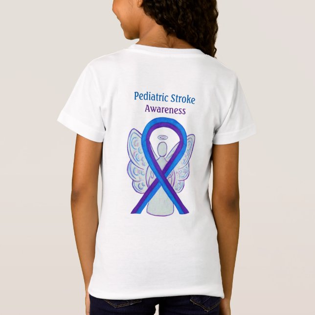 Pediatric Stroke Awareness Ribbon Custom Shirts (Back)