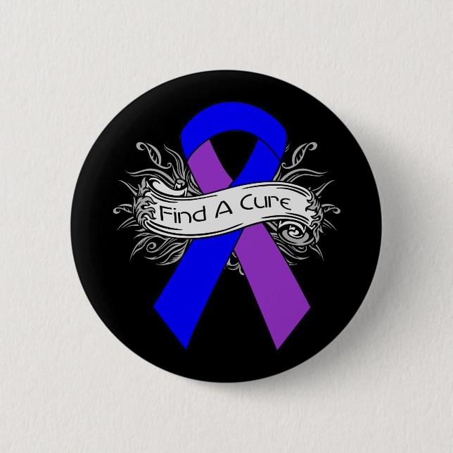 Pediatric Stroke Find A Cure Ribbon Button (Front)