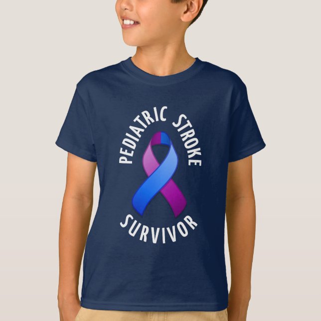 Pediatric Stroke Survivor Dark Shirt (Front)