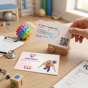 Pediatric Therapy Business Light Red Card