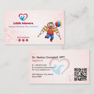 Pediatric Therapy Business   Light Red Card