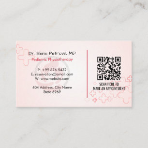 Pediatric Therapy Business   Light Red Card