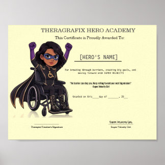 Pediatric Therapy Speed & Coordination Award Poster