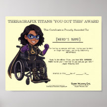 Pediatric Therapy Superhero Motivation Award