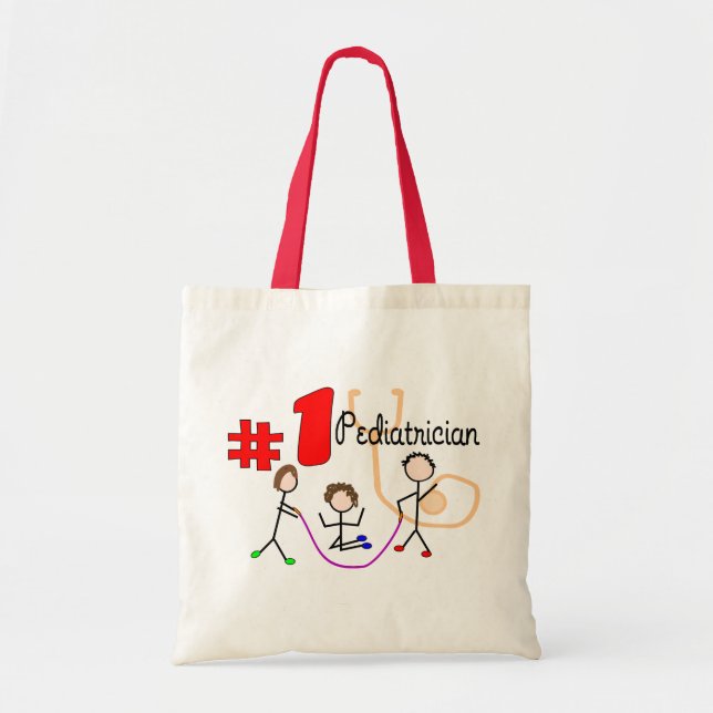 Pediatrician #1 Adorable Kids Design Gifts Tote Bag (Front)
