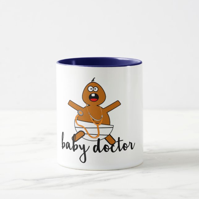 pediatrician baby doctor medical pun funny mug (Center)
