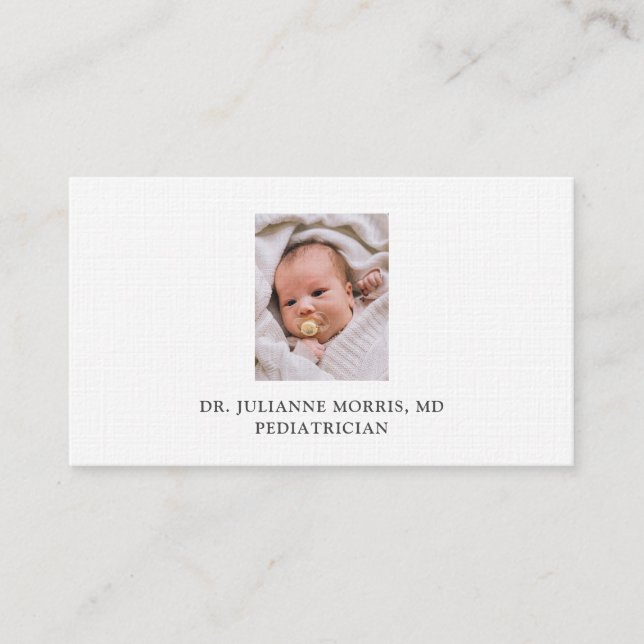 Pediatrician Business Card (Front)