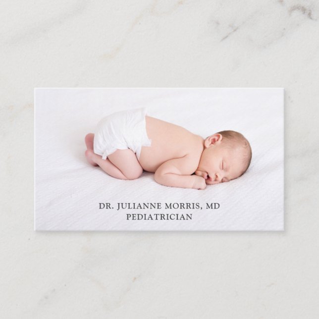 Pediatrician Business Card (Front)