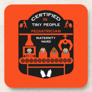 Pediatrician Doctor Thank You Gift Beverage Coaster