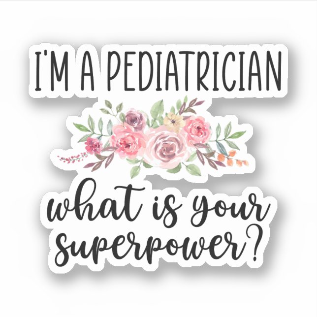 Pediatrician Gift Sticker (Front)