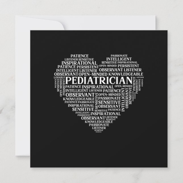 Pediatrician Medicine Doctor Surgeon Children Gift Invitation (Front)