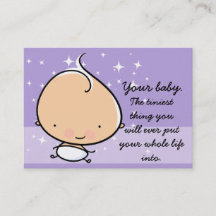 Pediatrician. Midwife. Baby. Appointment Reminder Card