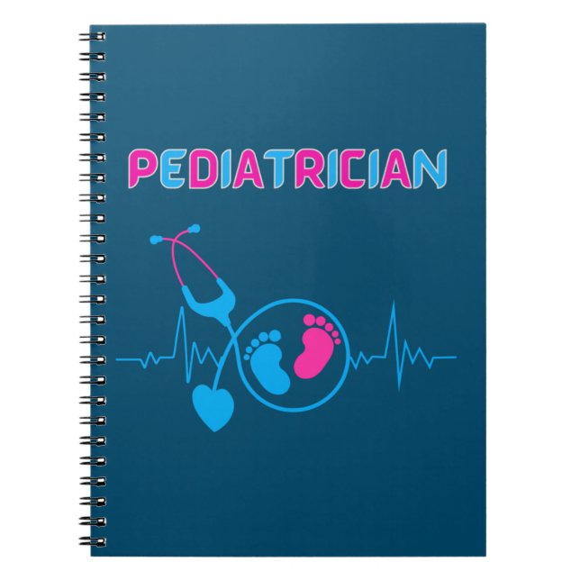 Pediatrician, pediatrician doctor, child doctor,  notebook (Front)
