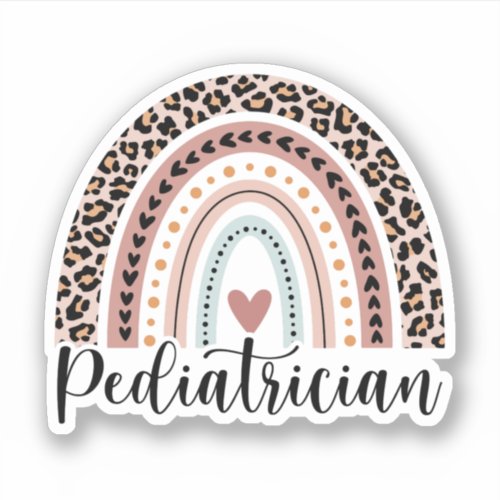 Pediatrician Rainbow Gift for Pediatrician Sticker