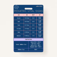 Pediatrics Badge Quick Reference