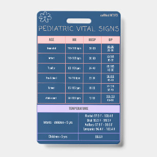 Pediatrics Badge Quick Reference