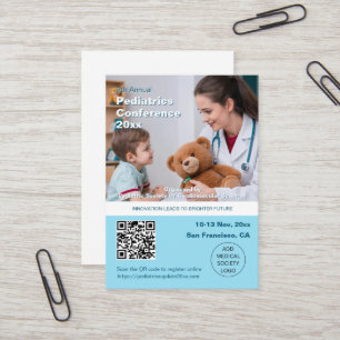 Pediatrics Child Physician Medical Conference Business Card