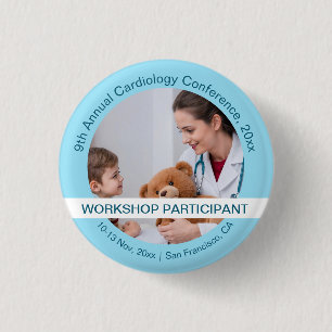 Pediatrics Child Physician Medical Conference Button
