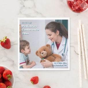 Pediatrics Child Physician Medical Conference Napkins