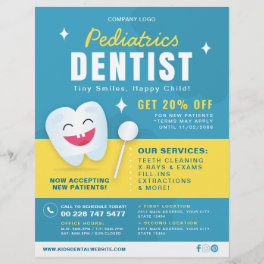 Pediatrics Dental Care Advertisement Flyer