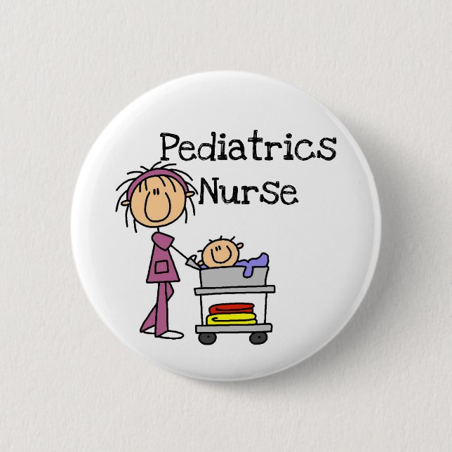 Pediatrics Nurse T-shirts and Gifts Pinback Button (Front)