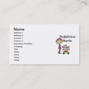 Pediatrics Nurse Tshirts and Gifts Business Card