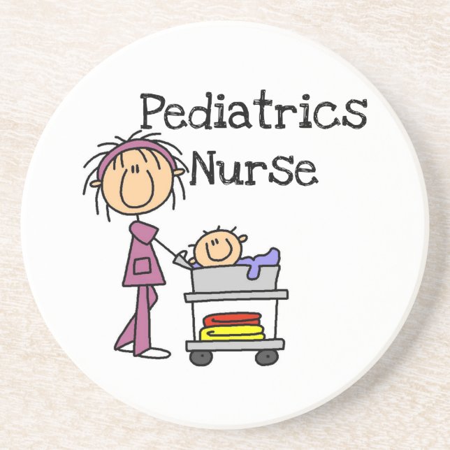 Pediatrics Nurse Tshirts and Gifts Drink Coaster (Front)