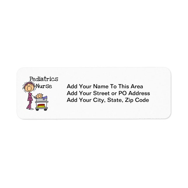 Pediatrics Nurse Tshirts and Gifts Label (Front)