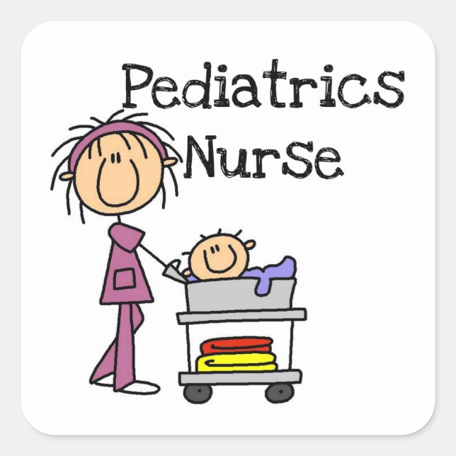 Pediatrics Nurse Tshirts and Gifts Square Sticker (Front)