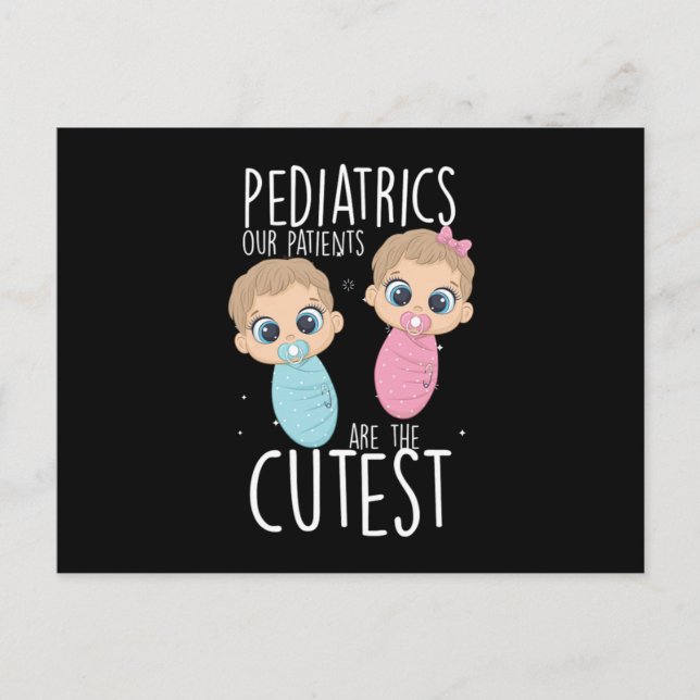 Pediatrics Patients Children Doctor Medicine Gift Postcard (Front)
