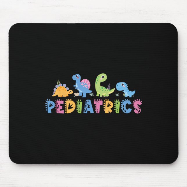 Pediatrics Pediatric Squad Nurse Dinosaur Cute Ped Mouse Pad (Front)