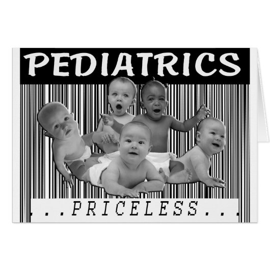 PEDIATRICS - PRICELESS BARCODE CARDS (Front Horizontal)