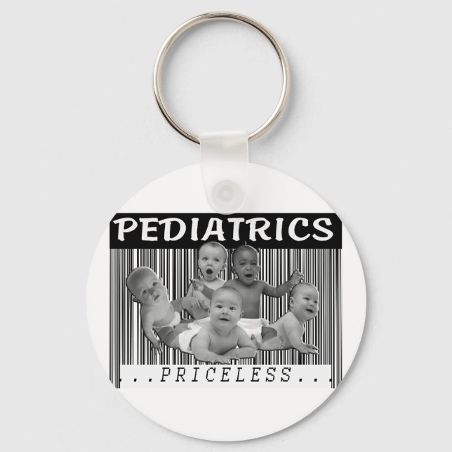 PEDIATRICS - PRICELESS BARCODE KEYCHAIN (Front)