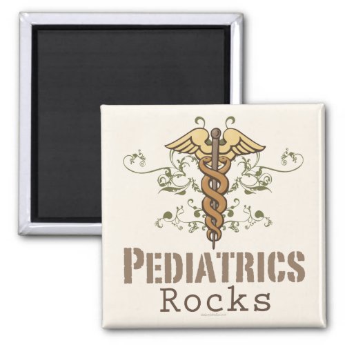 Pediatrics Rock Pediatrician Caduceus Magnet