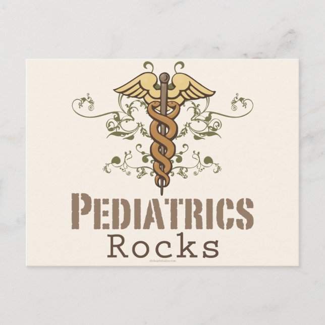 Pediatrics Rock Pediatrician Postcard (Front)