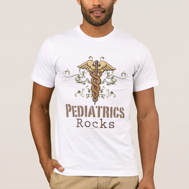 Pediatrics Rock Pediatrician T-shirt (Front)