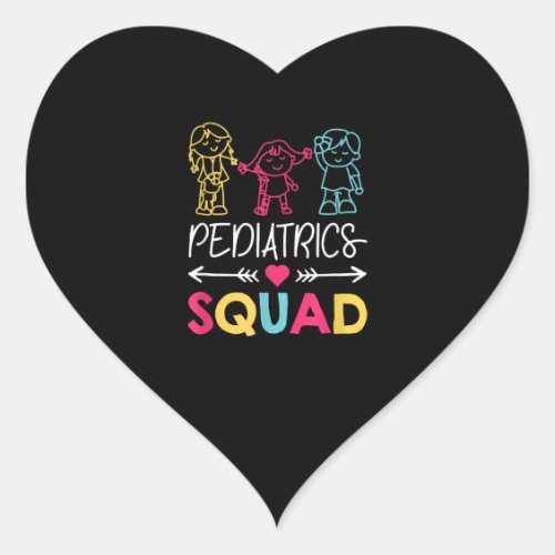 Pediatrics Squad Nurse Cute Heart Sticker